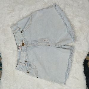 Vintage Light Blue Denim Women Shorts